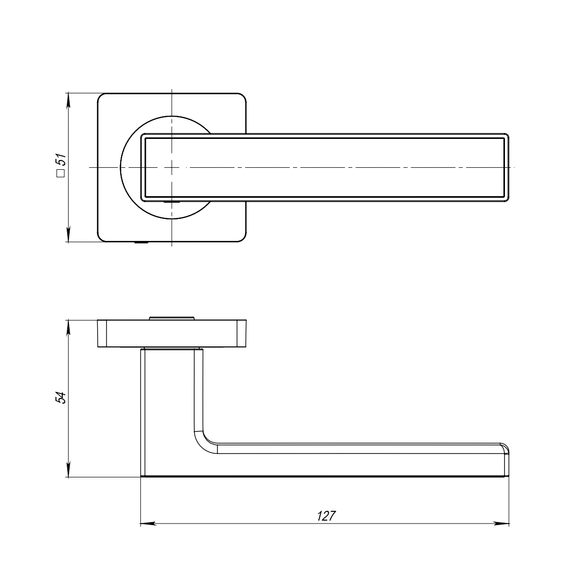 Ручка раздельная K.JK51.OPTIMA plus (OPTIMA plus JK) BL/GR-24 черный/графит