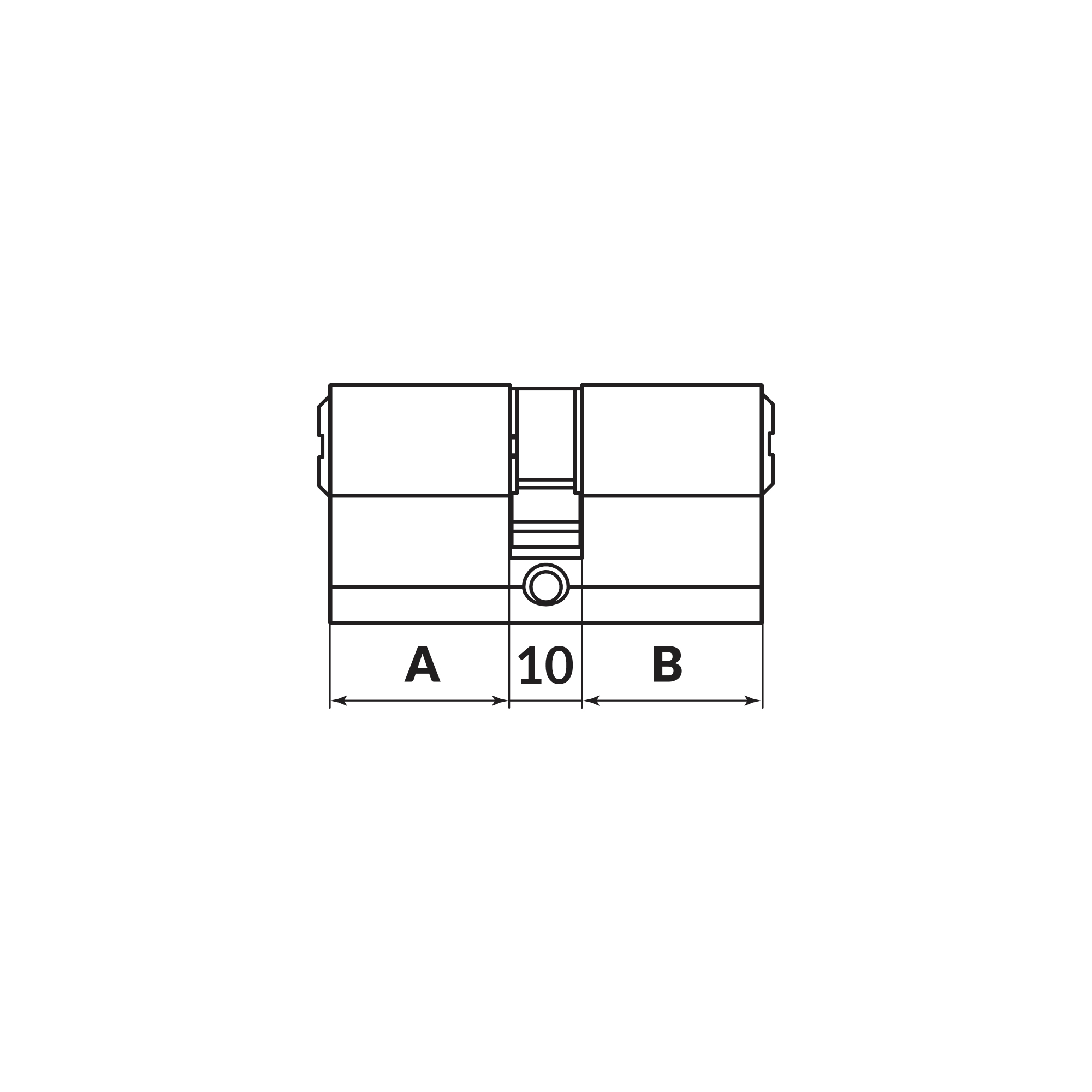 Цилиндровый Punto (Пунто) механизм MaxPro7000Key 52mm (21+10+21) CP хром 7key