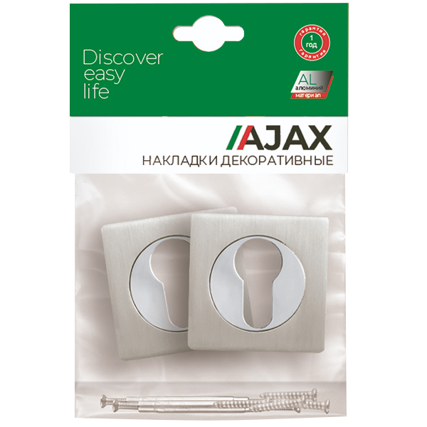 Накладка Ajax (Аякс) под цилиндр ET.K.JK51 (ET JK) CP-8 хром