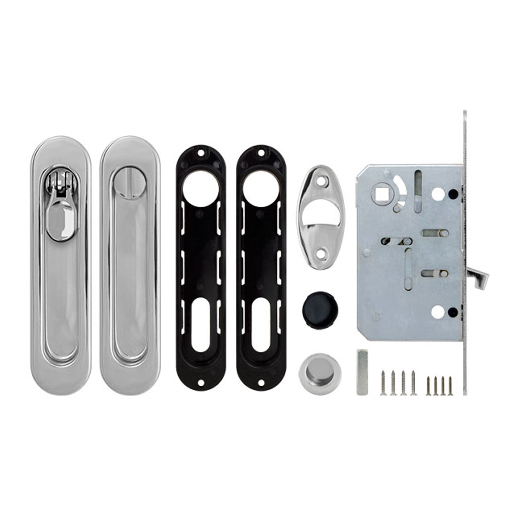 Набор для раздвижных дверей SH.LD152.KIT011-BK (SH011-BK) СP-8 хром