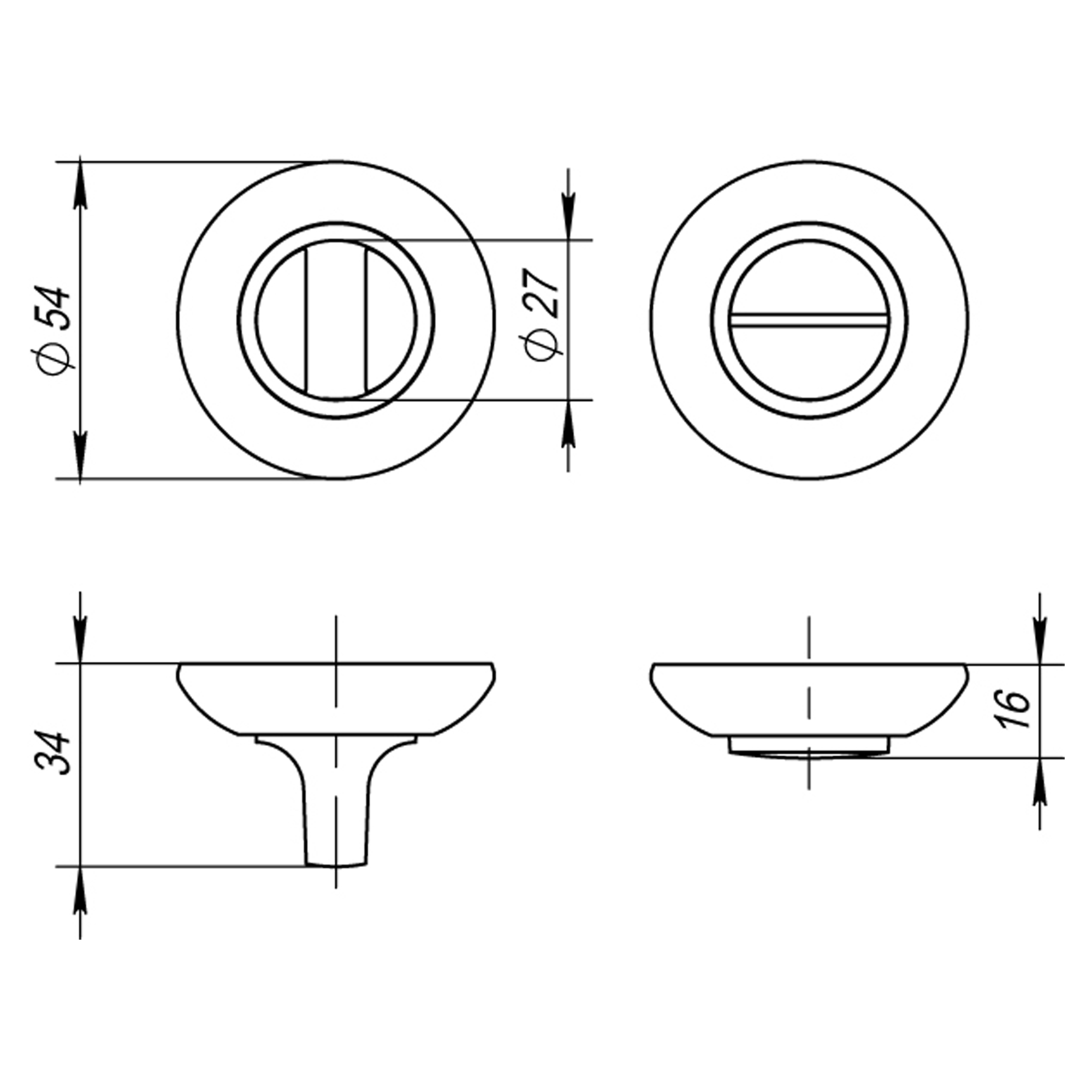 Ручка Fuaro (Фуаро) поворотная BK6.R.RM54 (BK6 RM) ABG-6 зелёная бронза