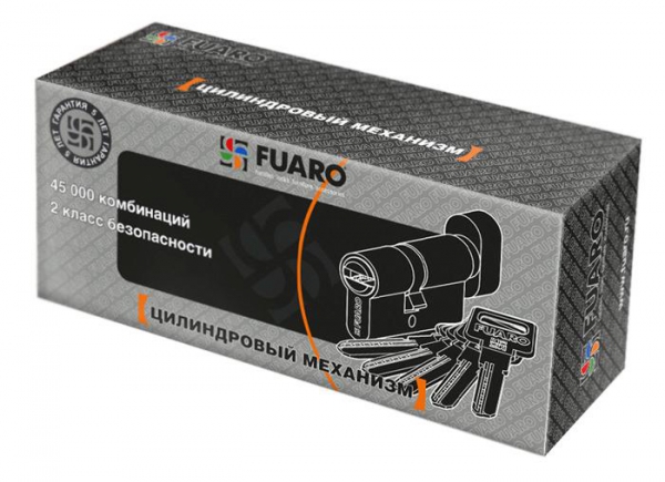 Цилиндровый Fuaro (Фуаро) механизм (R602/70) R6002Knob70(30+10+30) CP хром 5Key с вертушкой