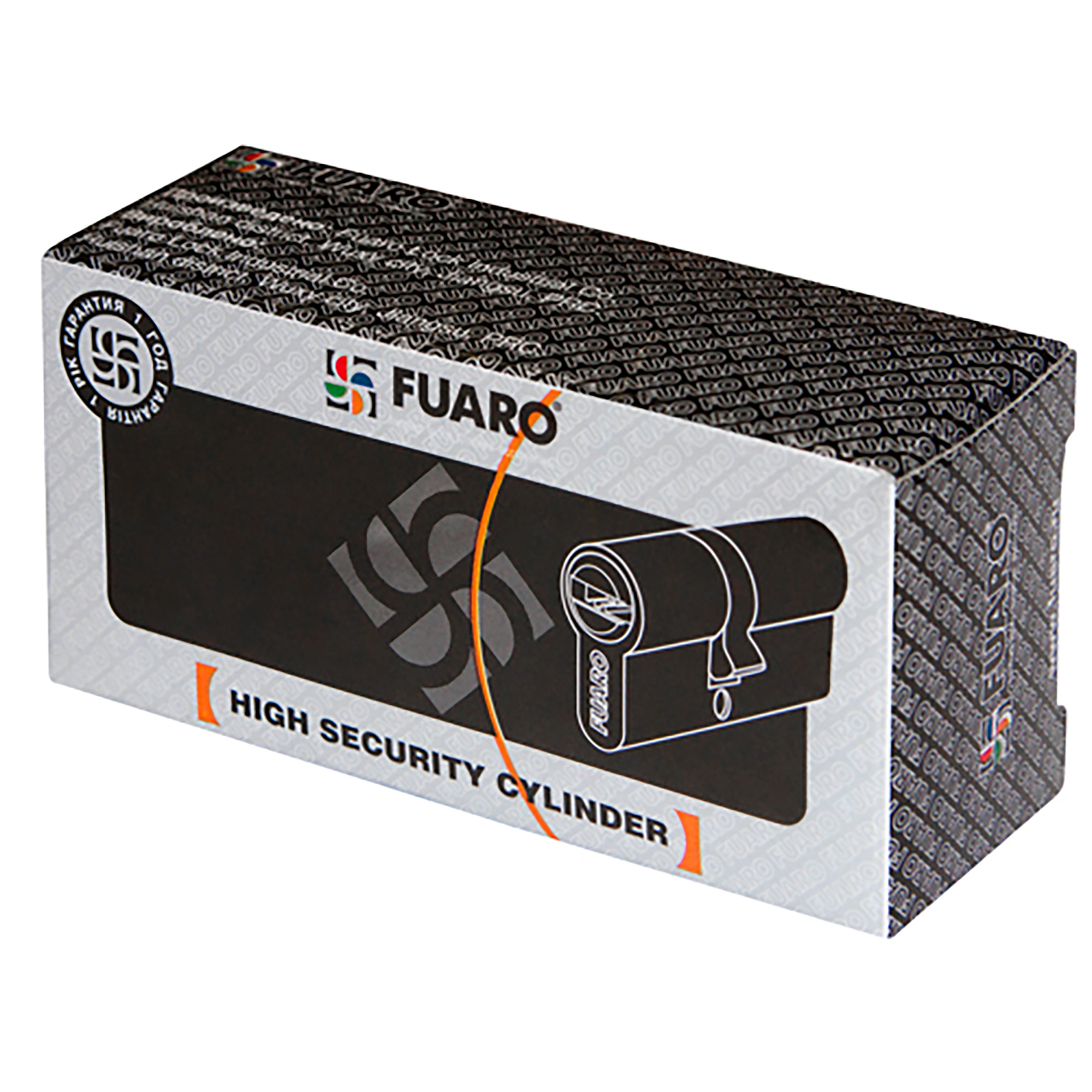 Цилиндровый Fuaro (Фуаро) механизм (100 CA/80) 1000CAKey80(35+10+35) CP хром 5Key
