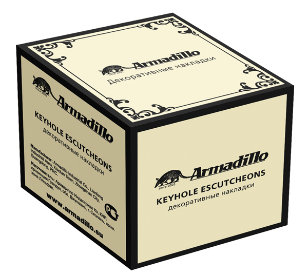 Накладка Armadillo (Армадилло) под цилиндр ET.R.CL55 (ET/CL) AS-9 античное серебро