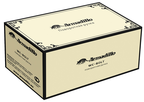 Ручка Armadillo (Армадилло) поворотная BK6.R.CL55 (BK6/CL) BB-17 коричневая бронза