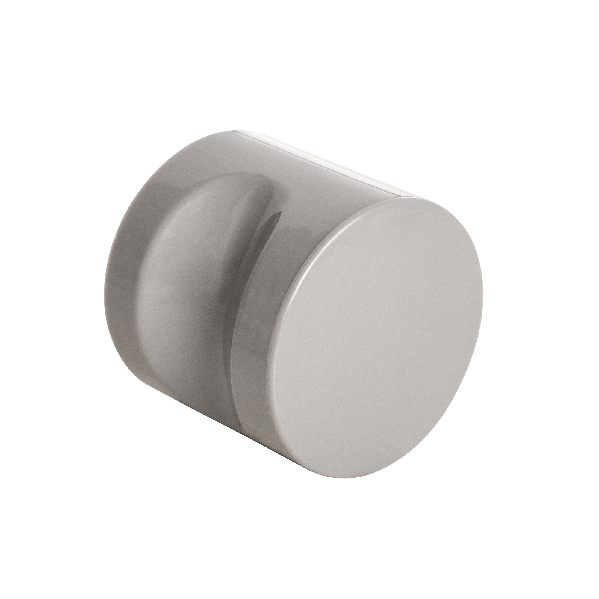 Ручка-кнопка CABIN PVC GREY серый (1 шт в пакете)