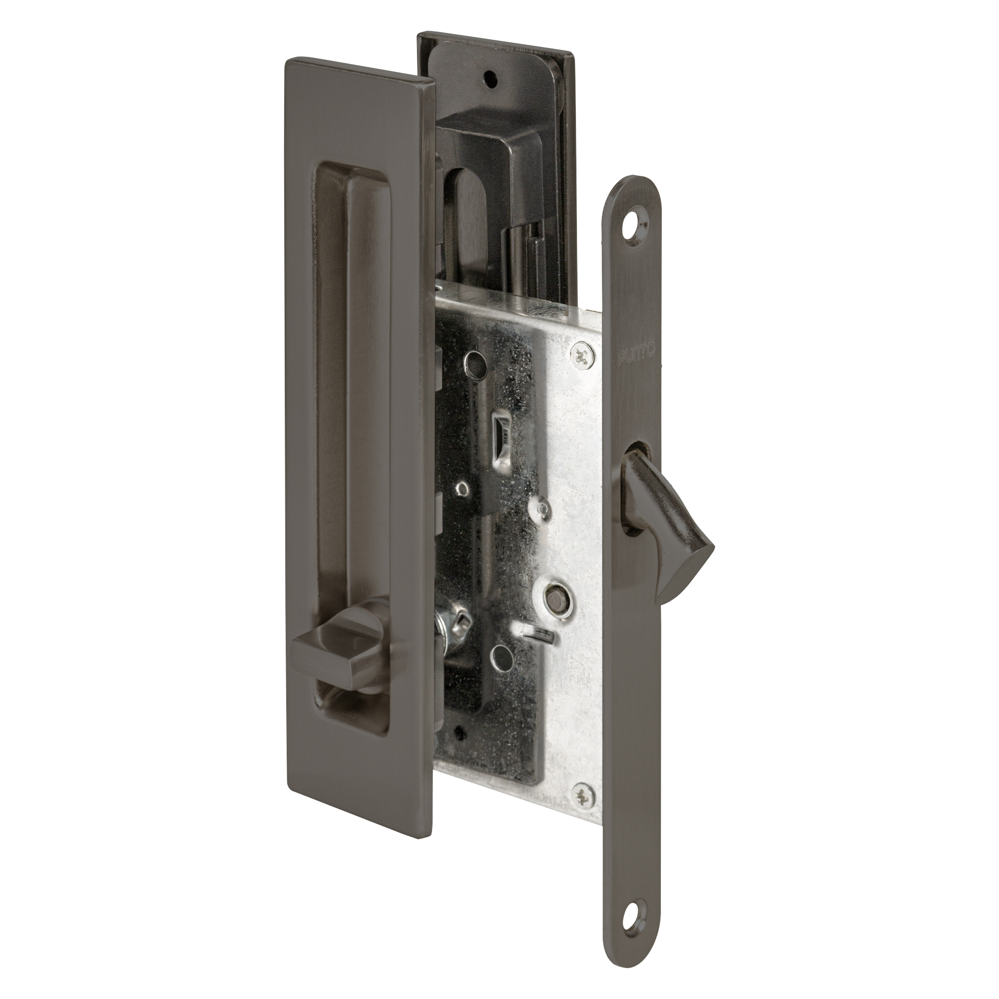 Защелка с ручками для раздвижных дверей SH.SLQ152.011 (Soft LINE SLQ-011) GR графит