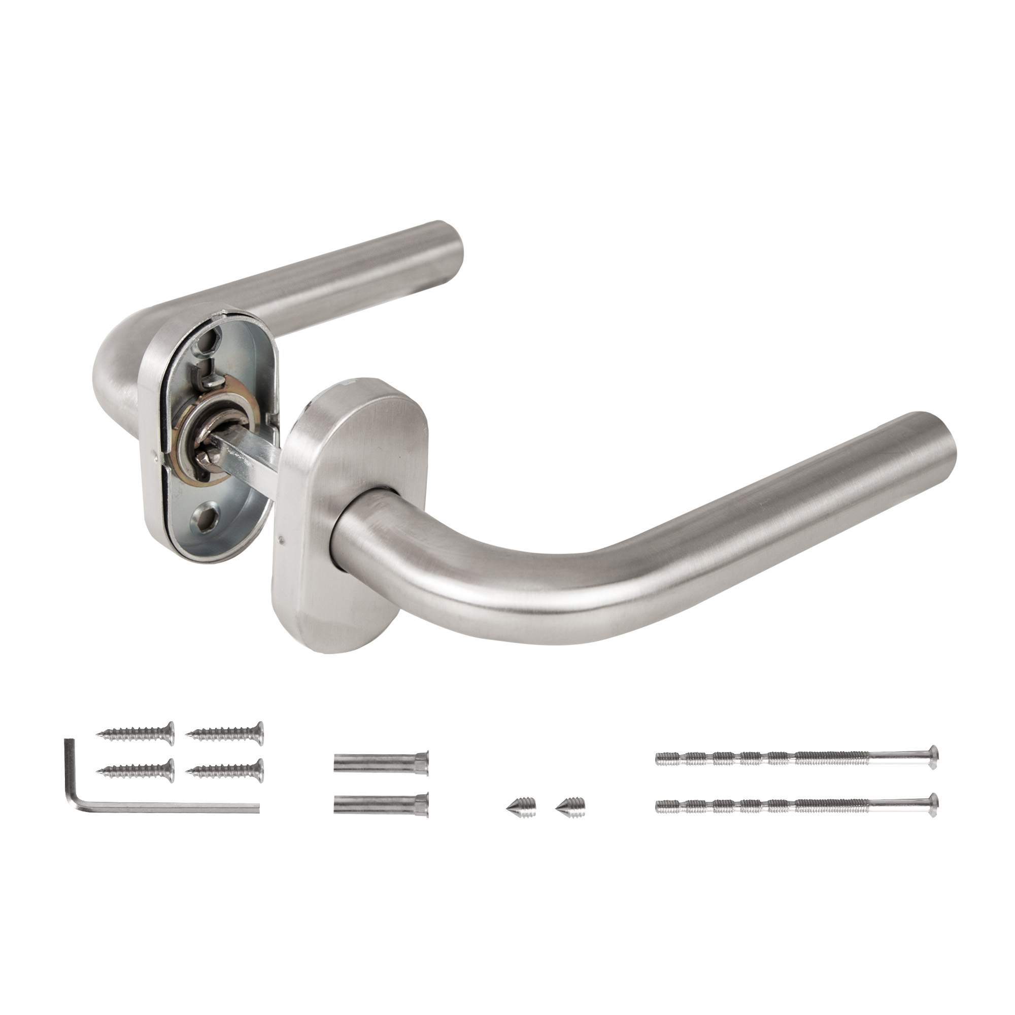 Ручка раздельная R.DSS201-0201P/19 INOX 201 (овальное основание)