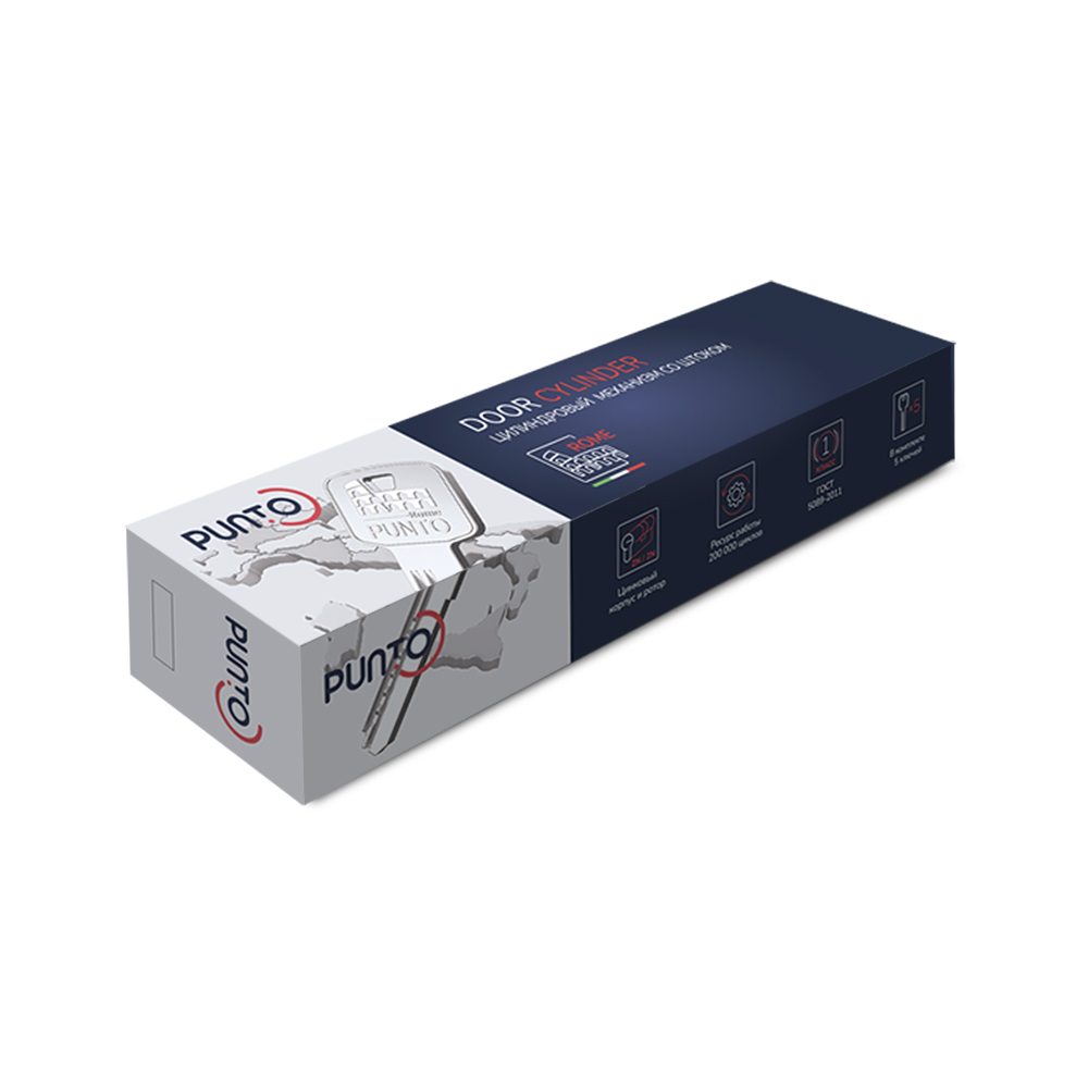 Цилиндровый Punto (Пунто) механизм Z3002Knob120(55+10+55) с вертушкой CP хром